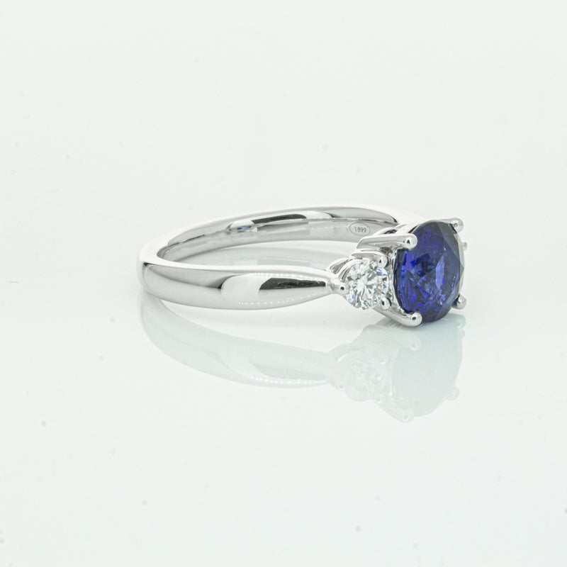 Platinum Sapphire & Diamond Elysian Ring-Ring-Walker & Hall