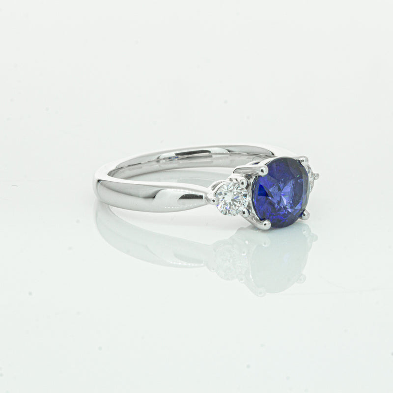 Platinum Sapphire & Diamond Elysian Ring-Ring-Walker & Hall