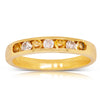 18ct Yellow Gold Yellow Sapphire & Diamond Band-Ring-Walker & Hall