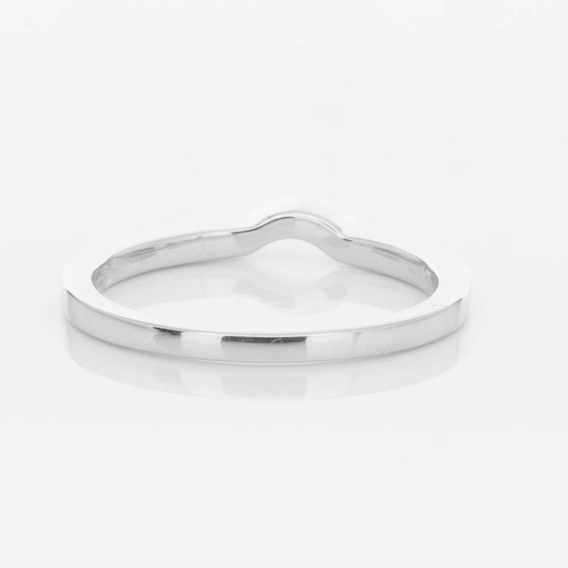 18ct White Gold .08ct Diamond Eiffel Band-Ring-Walker & Hall