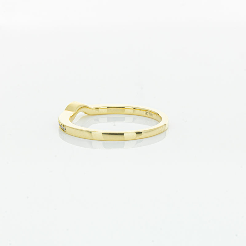 18ct Yellow Gold .08ct Diamond Eiffel Band-Ring-Walker & Hall