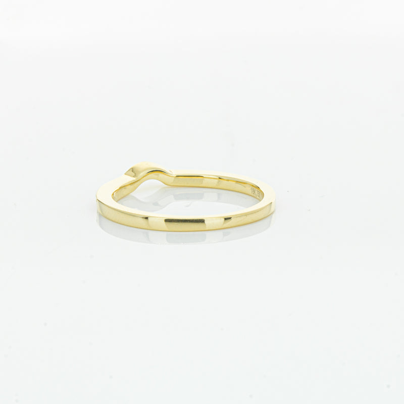 18ct Yellow Gold .08ct Diamond Eiffel Band-Ring-Walker & Hall