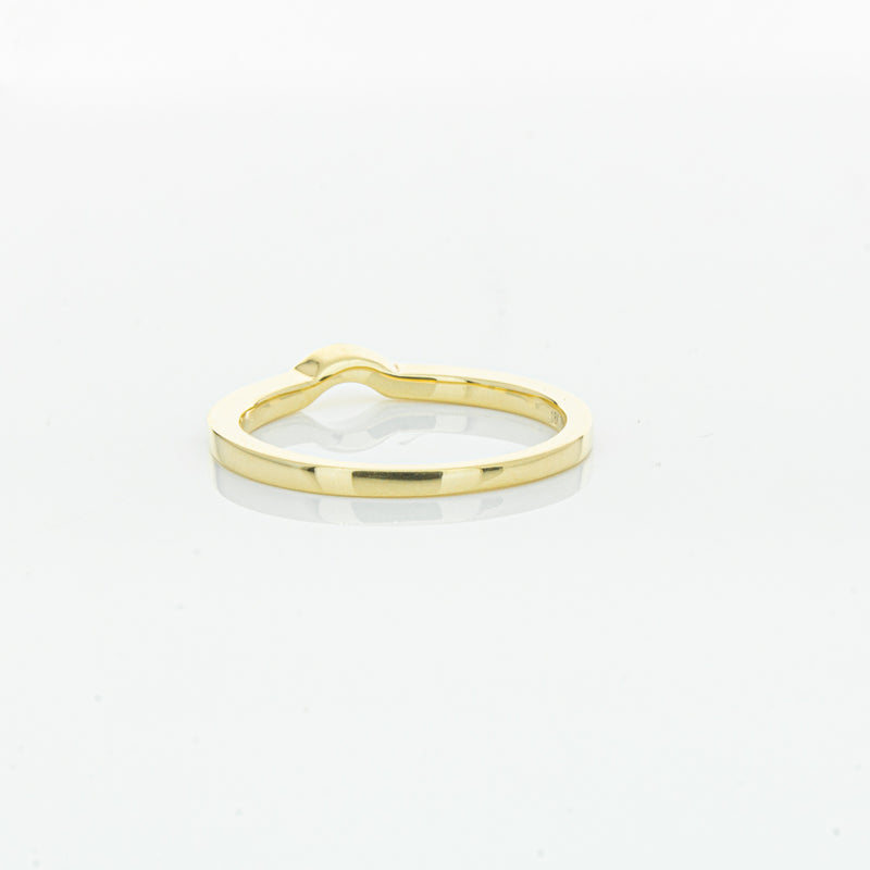 18ct Yellow Gold .08ct Diamond Eiffel Band-Ring-Walker & Hall