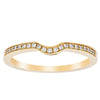 18ct Yellow Gold .08ct Diamond Eiffel Band-Ring-Walker & Hall