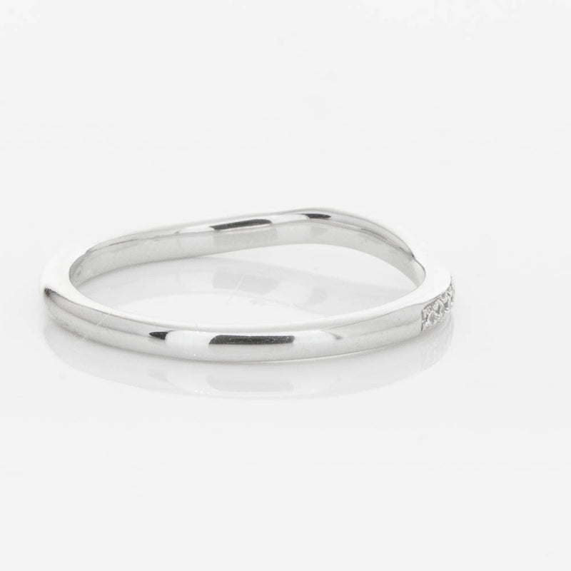 18ct White Gold .15ct Diamond Grace Band-Ring-Walker & Hall