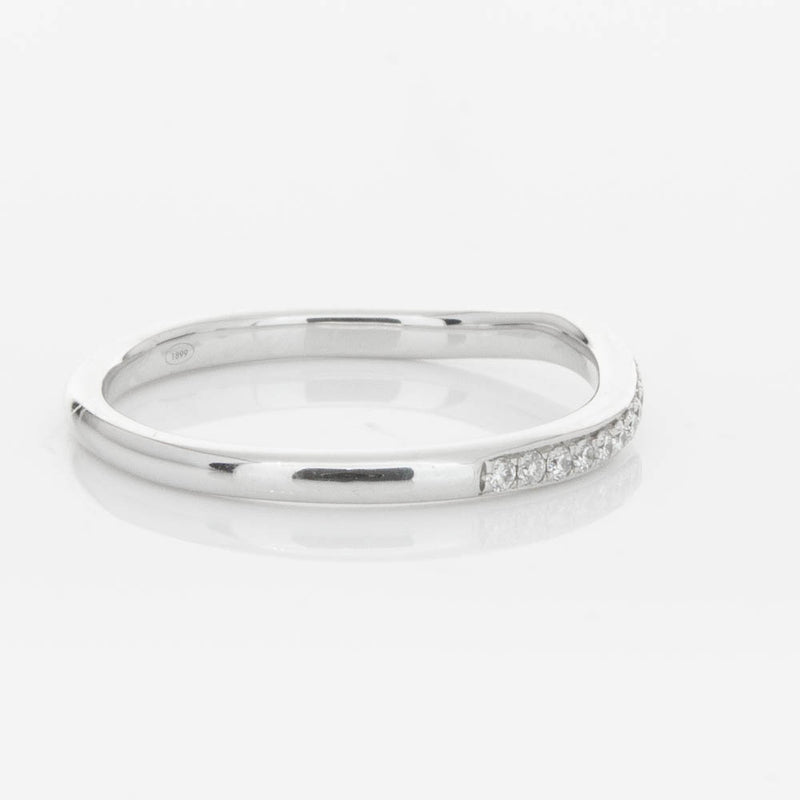 18ct White Gold .15ct Diamond Grace Band-Ring-Walker & Hall