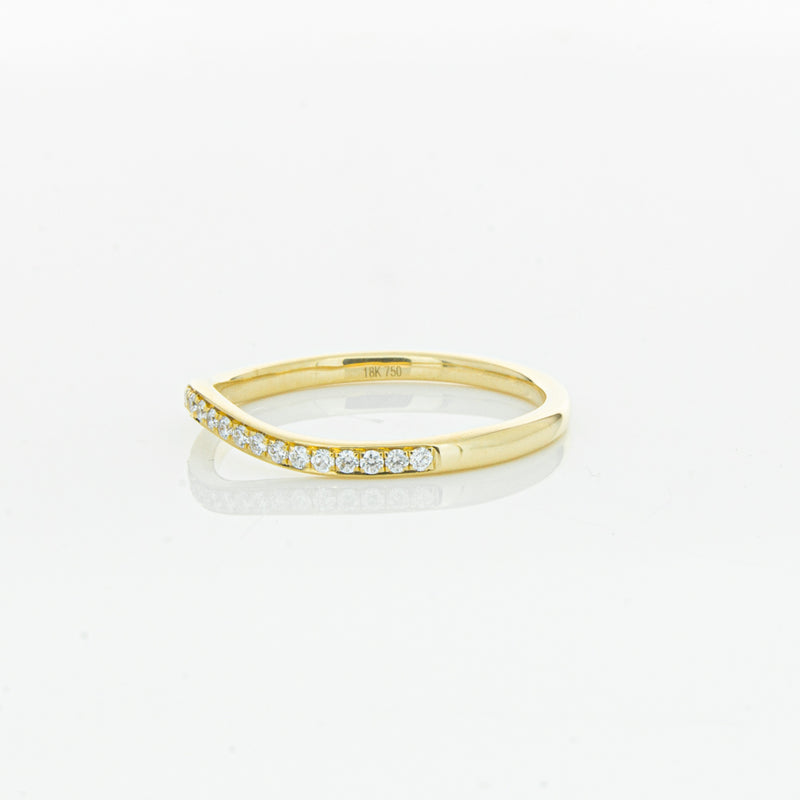 18ct Yellow Gold .15ct Diamond Grace Band-Ring-Walker & Hall