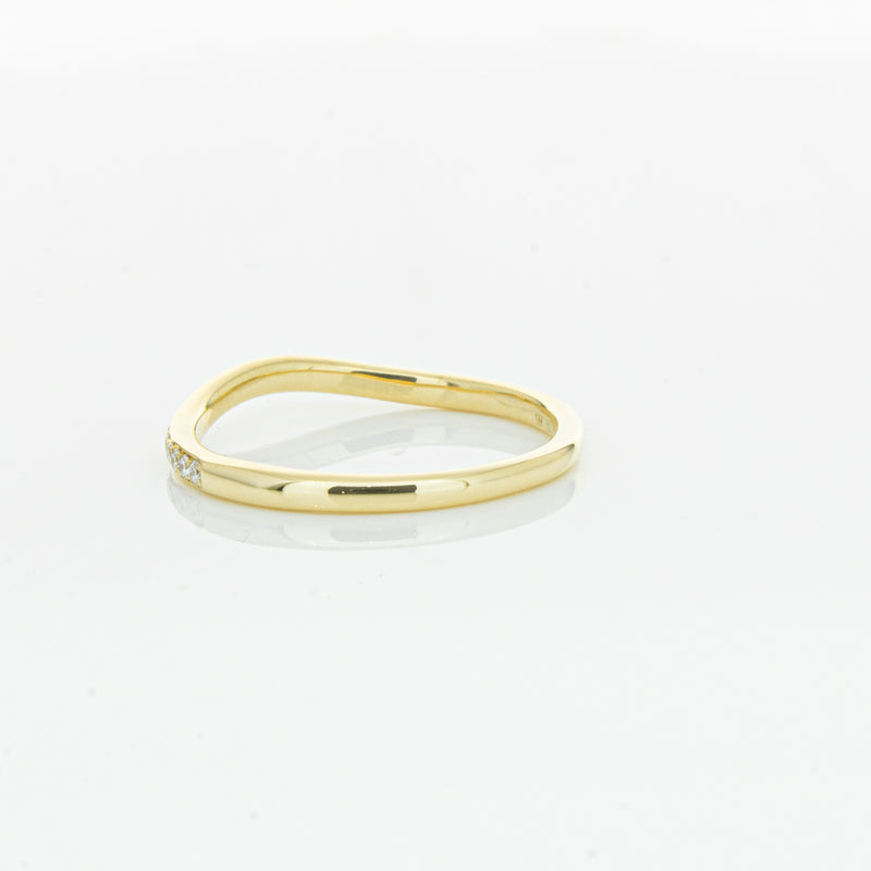 18ct Yellow Gold .15ct Diamond Grace Band-Ring-Walker & Hall