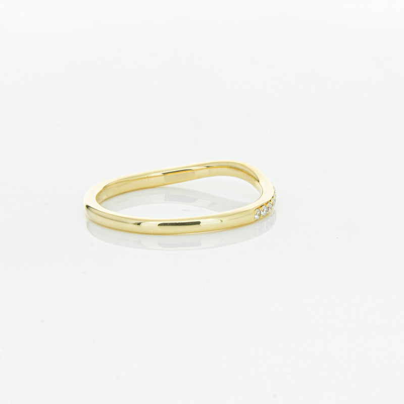 18ct Yellow Gold .15ct Diamond Grace Band-Ring-Walker & Hall