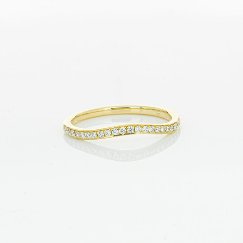 18ct Yellow Gold .15ct Diamond Grace Band-Ring-Walker & Hall