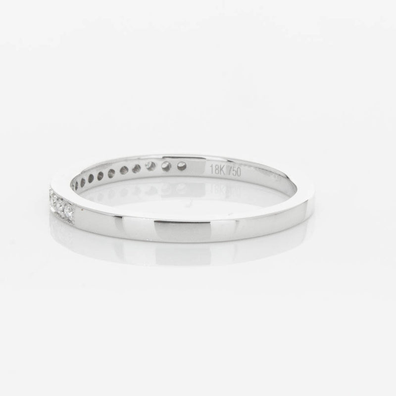 18ct White Gold .12ct Diamond Aurora Band-Ring-Walker & Hall