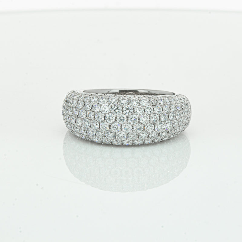 18ct White Gold 1.89ct Diamond Band-Ring-Walker & Hall