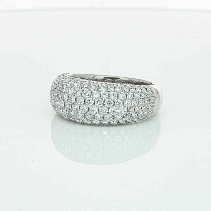 18ct White Gold 1.89ct Diamond Band-Ring-Walker & Hall