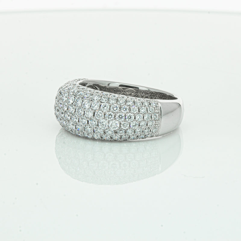 18ct White Gold 1.89ct Diamond Band-Ring-Walker & Hall