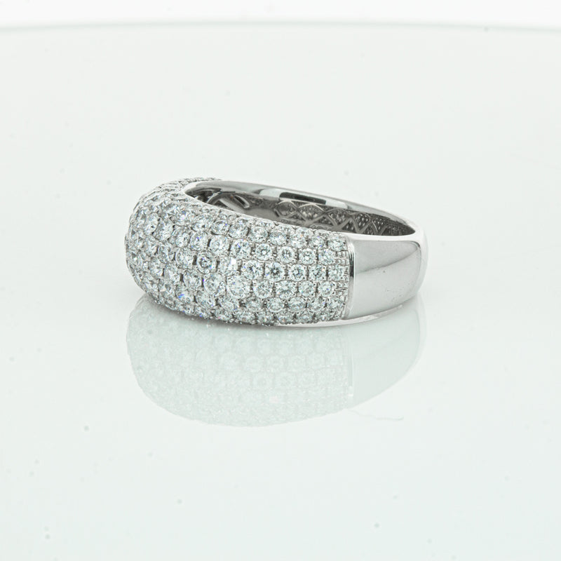 18ct White Gold 1.89ct Diamond Band-Ring-Walker & Hall