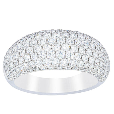 18ct White Gold 1.89ct Diamond Band-Ring-Walker & Hall