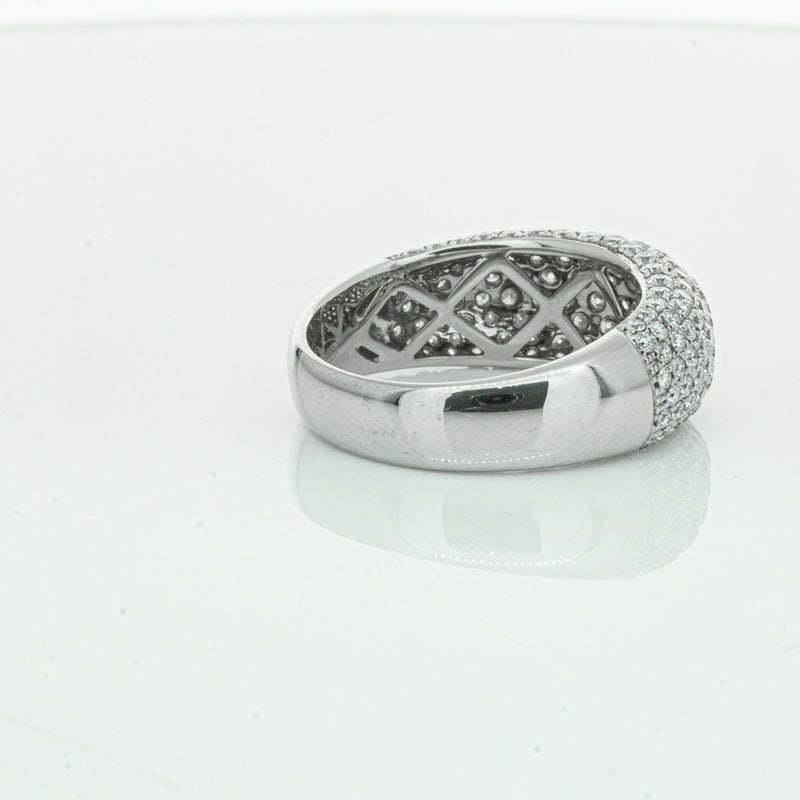 18ct White Gold 1.89ct Diamond Band-Ring-Walker & Hall