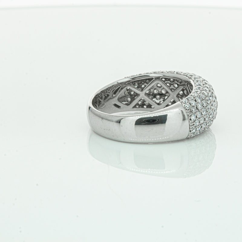 18ct White Gold 1.89ct Diamond Band-Ring-Walker & Hall