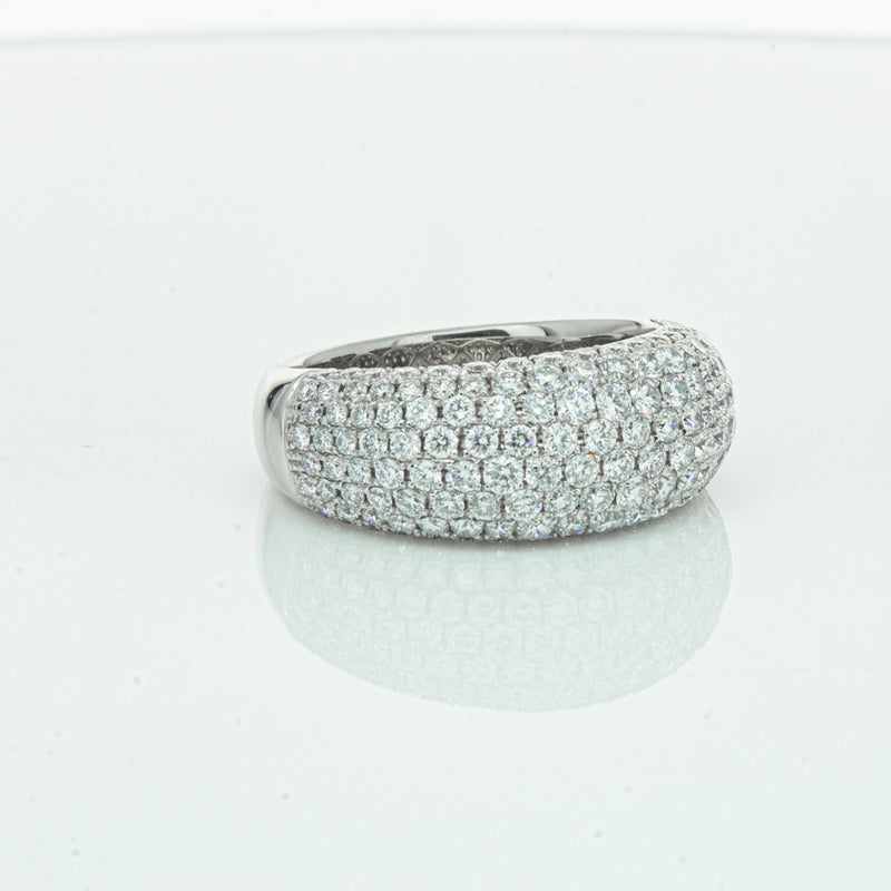 18ct White Gold 1.89ct Diamond Band-Ring-Walker & Hall