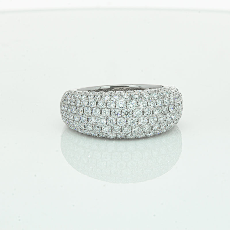 18ct White Gold 1.89ct Diamond Band-Ring-Walker & Hall