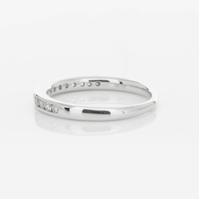 18ct White Gold Diamond Channel Set Band-Ring-Walker & Hall