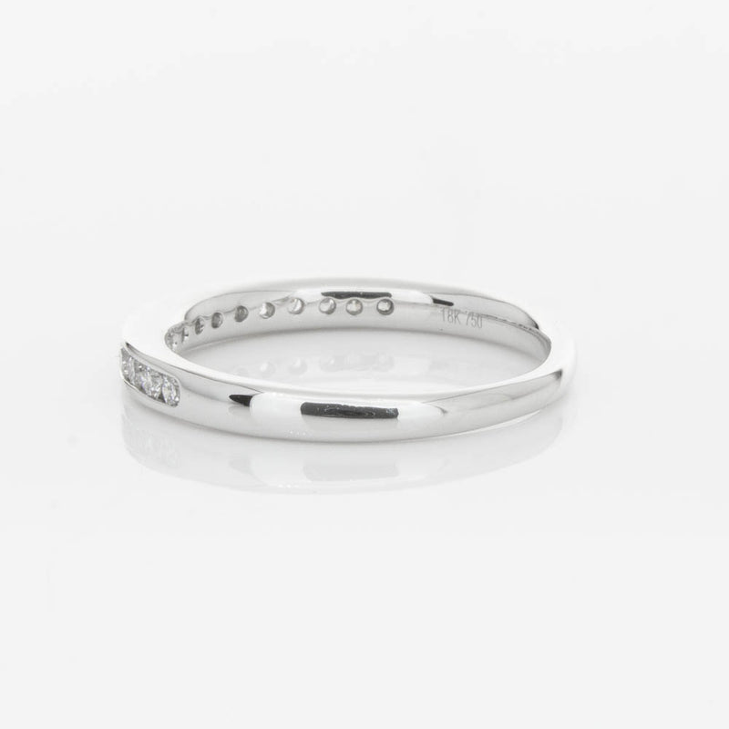 18ct White Gold Diamond Channel Set Band-Ring-Walker & Hall