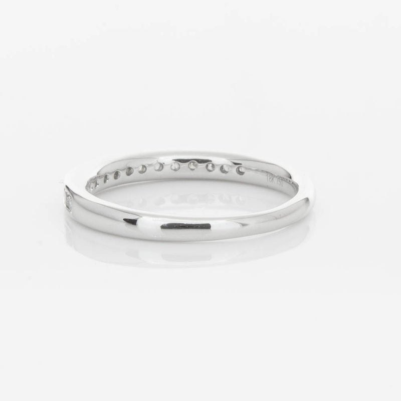 18ct White Gold Diamond Channel Set Band-Ring-Walker & Hall