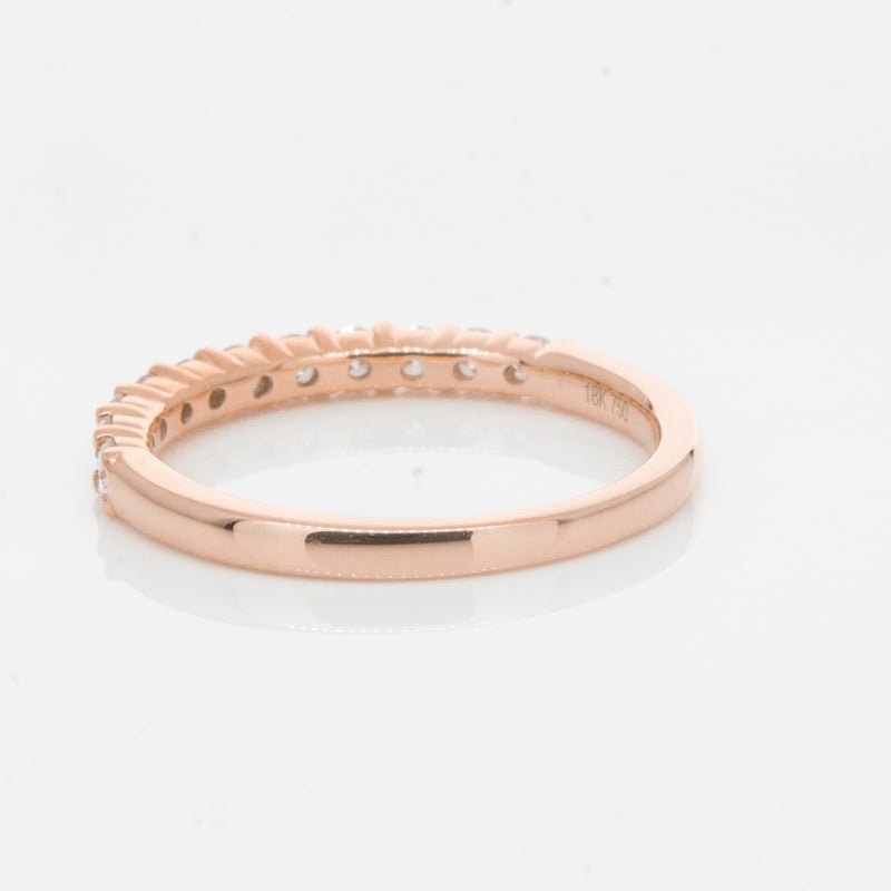 18ct Rose Gold .50ct Diamond Panorama Band-Ring-Walker & Hall