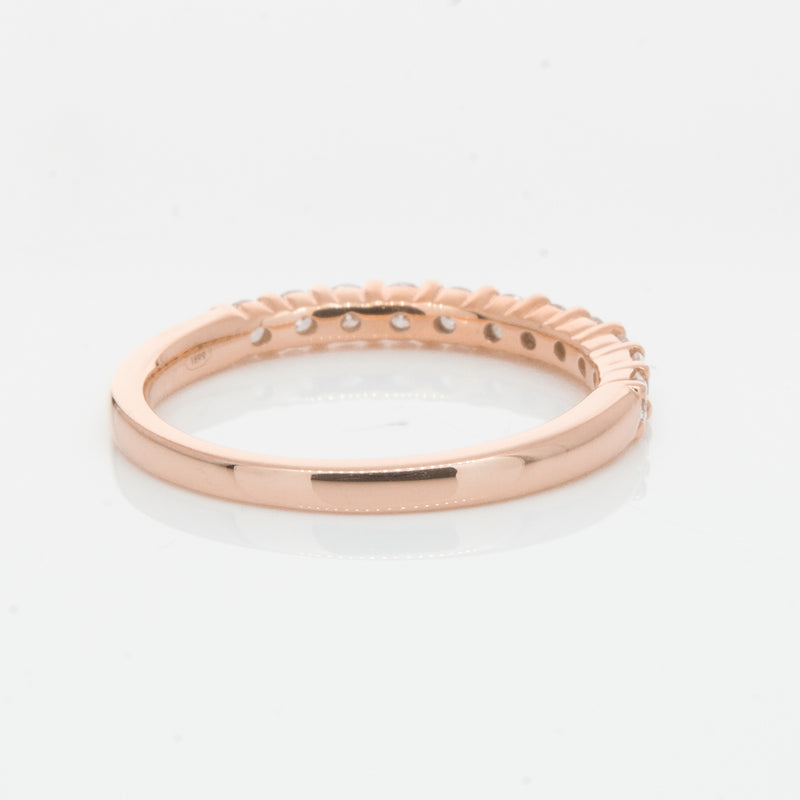 18ct Rose Gold .50ct Diamond Panorama Band-Ring-Walker & Hall