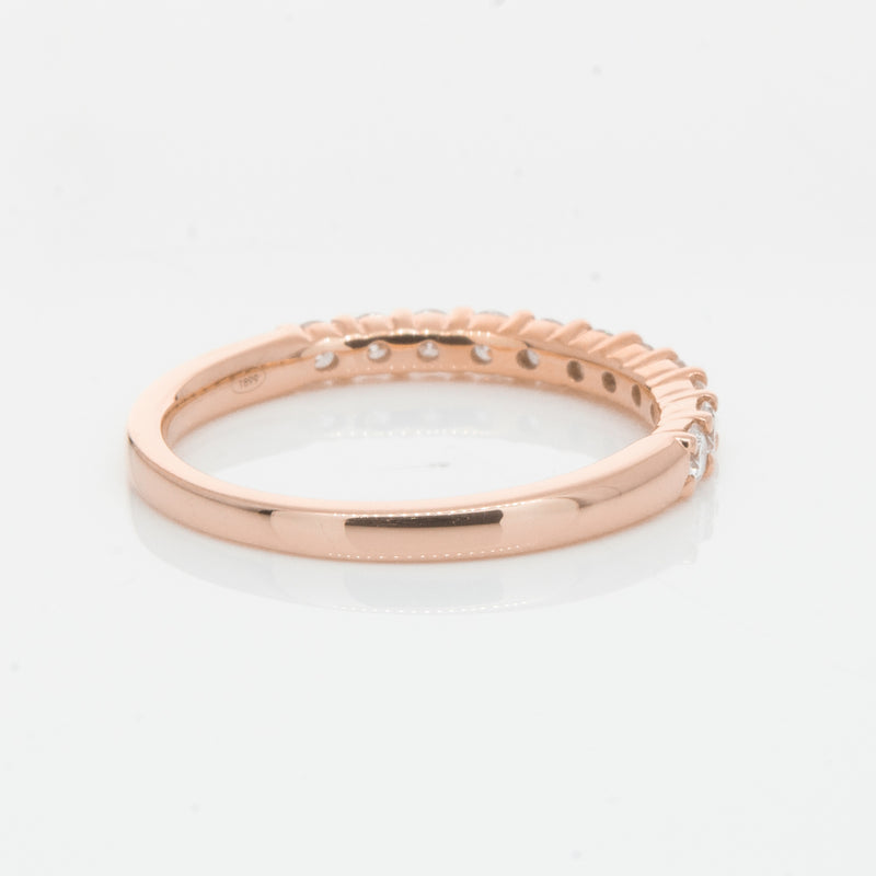 18ct Rose Gold .50ct Diamond Panorama Band-Ring-Walker & Hall