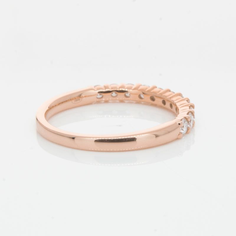 18ct Rose Gold .50ct Diamond Panorama Band-Ring-Walker & Hall