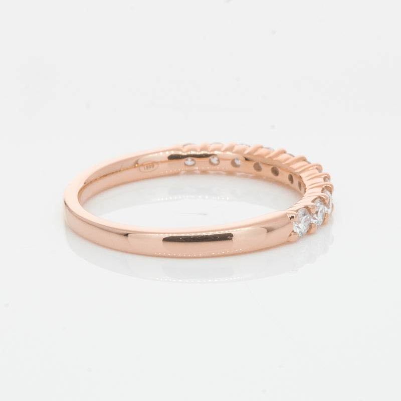 18ct Rose Gold .50ct Diamond Panorama Band-Ring-Walker & Hall