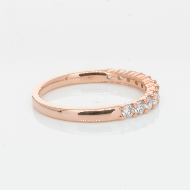 18ct Rose Gold .50ct Diamond Panorama Band-Ring-Walker & Hall