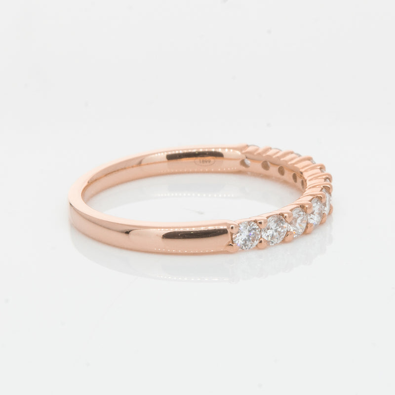 18ct Rose Gold .50ct Diamond Panorama Band-Ring-Walker & Hall