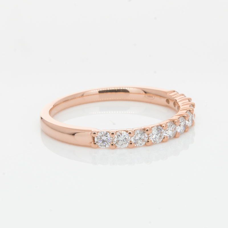 18ct Rose Gold .50ct Diamond Panorama Band-Ring-Walker & Hall