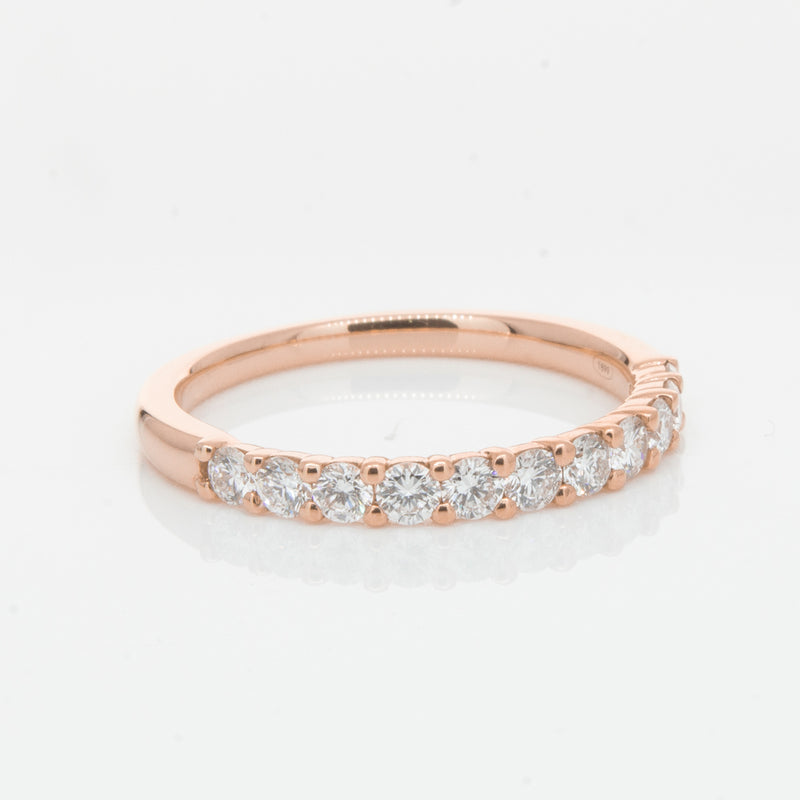18ct Rose Gold .50ct Diamond Panorama Band-Ring-Walker & Hall