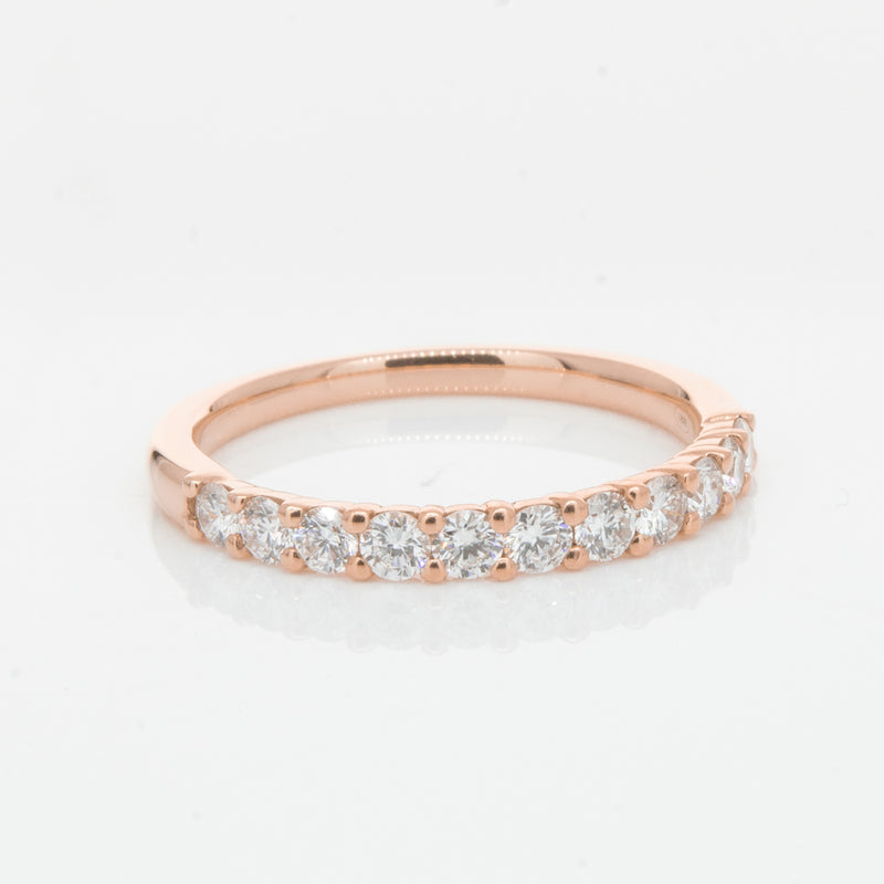 18ct Rose Gold .50ct Diamond Panorama Band-Ring-Walker & Hall