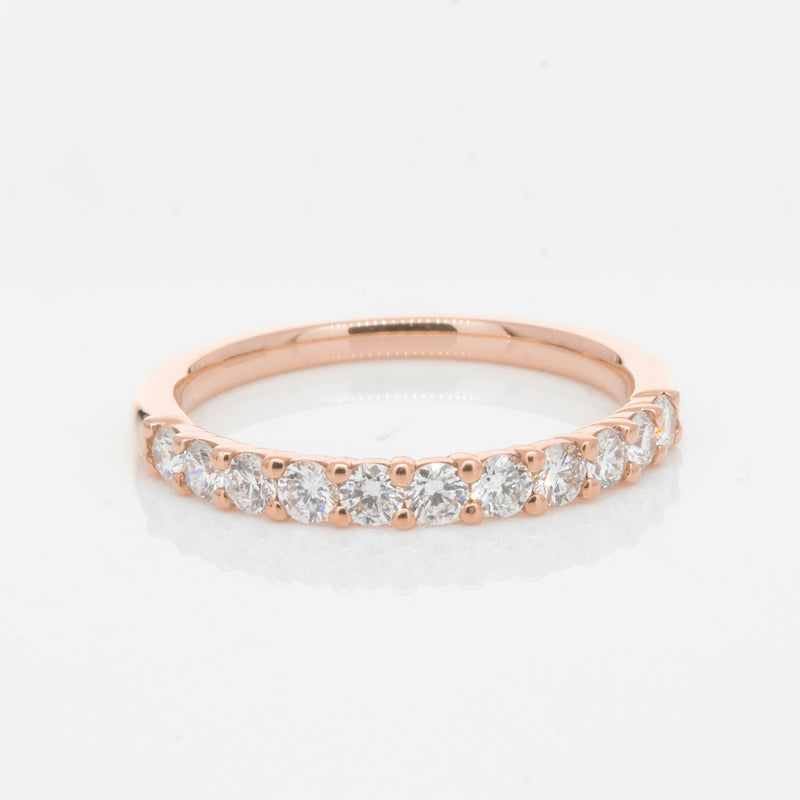 18ct Rose Gold .50ct Diamond Panorama Band-Ring-Walker & Hall