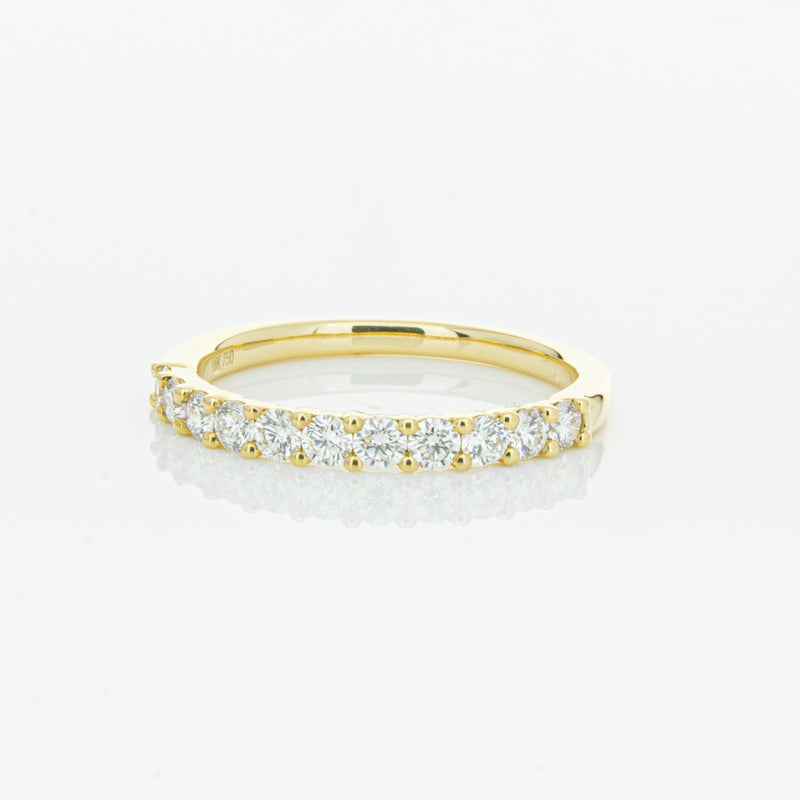 18ct Yellow Gold .50ct Diamond Panorama Band-Ring-Walker & Hall