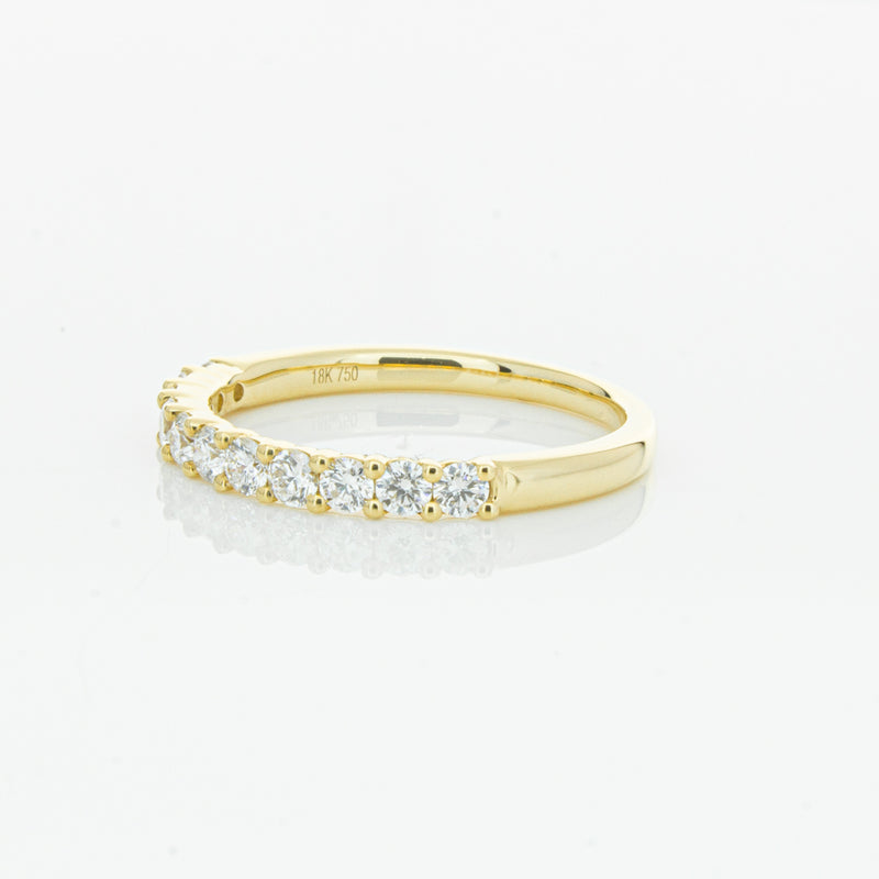 18ct Yellow Gold .50ct Diamond Panorama Band-Ring-Walker & Hall