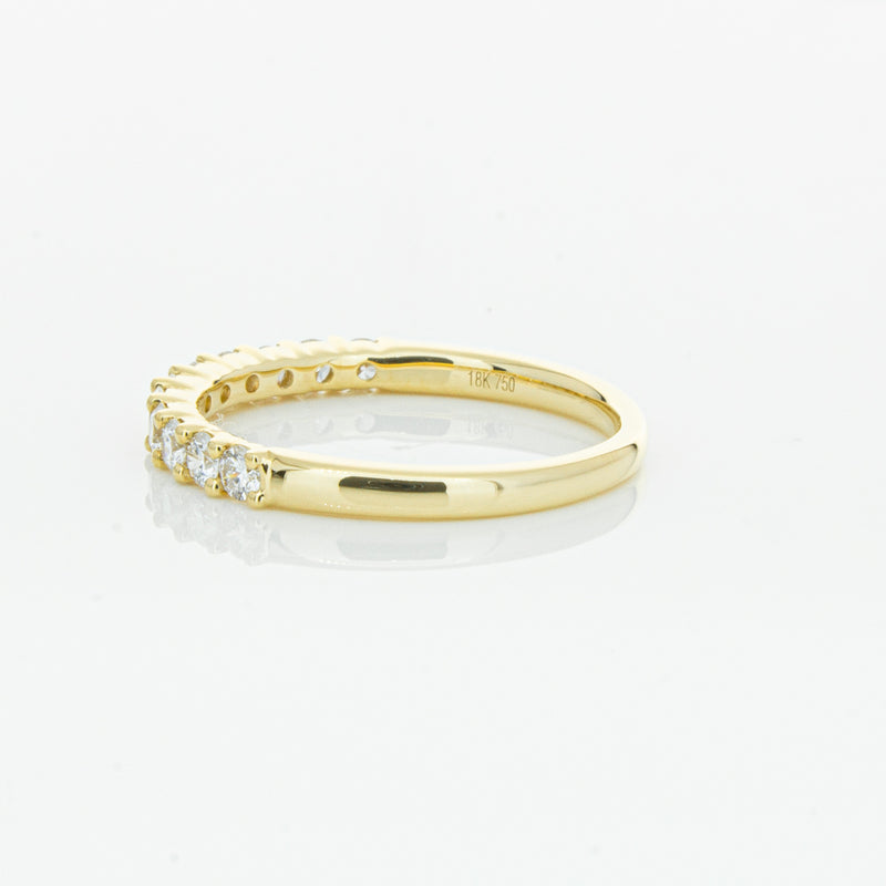 18ct Yellow Gold .50ct Diamond Panorama Band-Ring-Walker & Hall