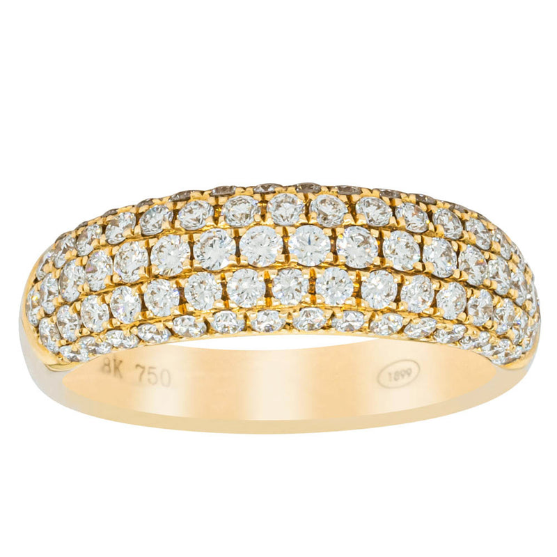 18ct Yellow Gold Diamond Ring-Ring-Walker & Hall
