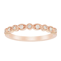 18ct Rose Gold Diamond Aura Ring-Ring-Walker & Hall