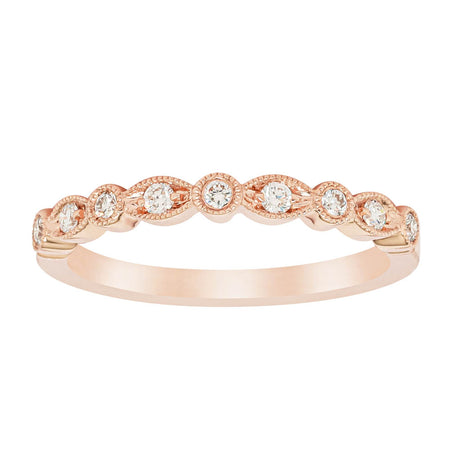 18ct Rose Gold Diamond Aura Ring-Ring-Walker & Hall
