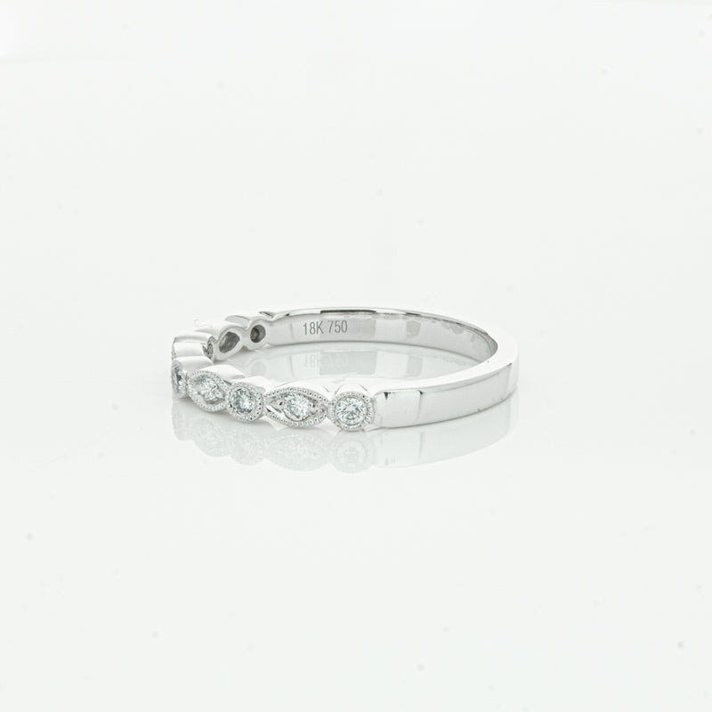 18ct White Gold Diamond Aura Ring-Ring-Walker & Hall