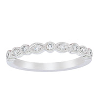 18ct White Gold Diamond Aura Ring-Ring-Walker & Hall