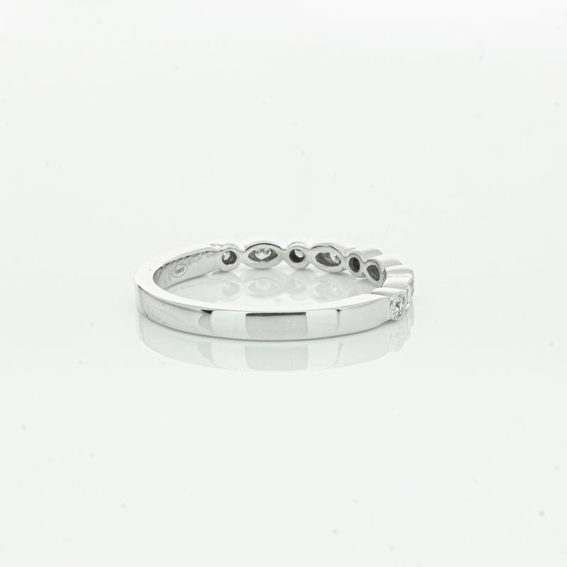 18ct White Gold Diamond Aura Ring-Ring-Walker & Hall