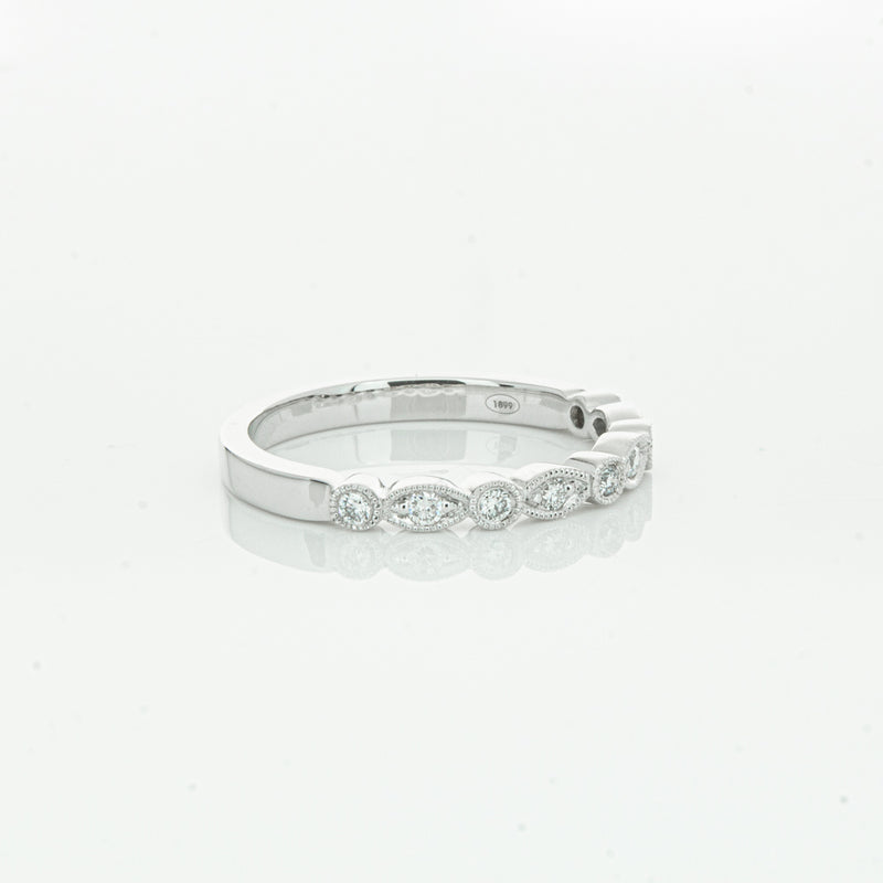 18ct White Gold Diamond Aura Ring-Ring-Walker & Hall