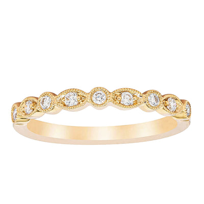 18ct Yellow Gold Diamond Aura Ring-Ring-Walker & Hall