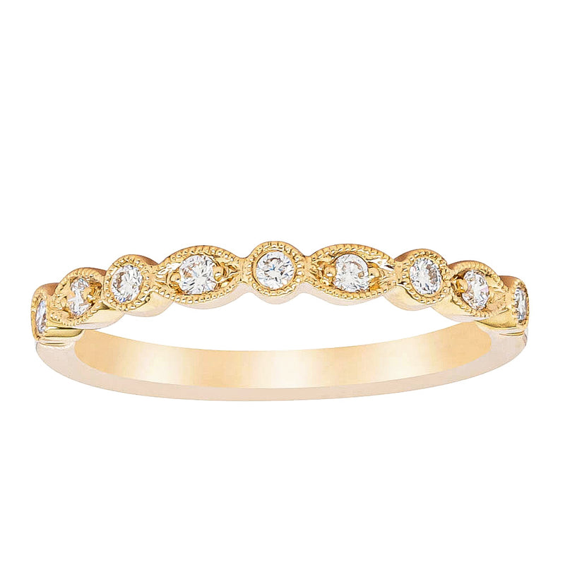 18ct Yellow Gold Diamond Aura Ring-Ring-Walker & Hall
